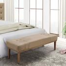 Recamier Banqueta Divã Quarto Casal Banco Estofado 1,6 M - Artemis