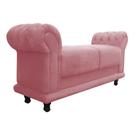 Recamier Barcelona Namoradeira Calçadeira Suede D'Rossi
