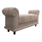 Recamier Barcelona Suede Bege com Strass Recamier Barcelona Suede Bege com Strass