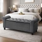 Recamier Baú Divã Paris 190cm P/ Cama King LV MÓVEIS