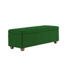 Recamier Bau Dubai 1,20m Suede Verde - Inova Decorações Recamier Bau Dubai 1,20m Suede Verde - Inova Decorações