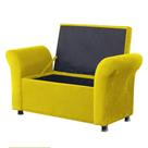 Recamier Bau Egeo 120x Suede Amarelo - Bandiera Decor Recamier Bau Egeo 120x Suede Amarelo - Bandiera Decor