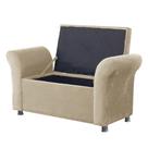 Recamier Bau Egeo 120x Suede Bege - Bandiera Decor Recamier Bau Egeo 120x Suede Bege - Bandiera Decor