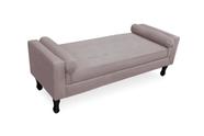 Recamier Baú Fênix Para Cama Solteiro 100cm Suede Rose - INCASA DECOR