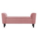 Recamier Bau França 1,20m Suede Rose - Clique Decor