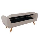 Recamier Bau Grecia 1,20m Suede Bege - Clique Decor Recamier Bau Grecia 1,20m Suede Bege - Clique Decor