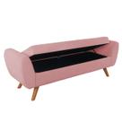 Recamier Bau Italia 1,60m Suede Rose - Inova Decor