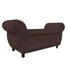 Recamier Baú Londres 140 cm Suede Marrom M1 1- D Rossi