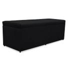 Recamier baú mavi 140cm tecido suede preto