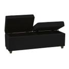 Recamier Bau Paris 1,20m Suede Preto - Clique Decor Recamier Bau Paris 1,20m Suede Preto - Clique Decor