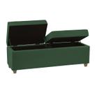 Recamier Bau Paris 1,60m Veludo Verde - Clique Decorações