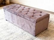 Recamier Bau Paris Casal 1,38M Veludo Marrom