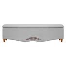 Recamier Baú Provençal 140cm para Cama Casal Linho Recamier Baú Provençal 140cm para Cama Casal Linho