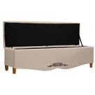 Recamier Baú Provençal 160cm para Cama Queen Linho - SOFA STORE