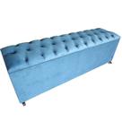 Recamier Baú Queen Capitonê Vintage Suede 160 Cm 100% Mdf
