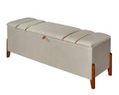 Recamier Baú Roma 130 cm Banco Puff Pés Madeira Decoração Closet Quarto Sala Nicho Caixa Organizador Calçadeira Roupas Retangular Elegante Penteadeira Recamier Baú Roma 130 cm Banco Puff Pés Madeira Decoração Closet Quarto Sala Nicho Caixa Organizador Calçadeira Roupas Retangular Elegante Penteadeira