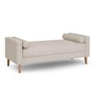 Recamier Berlim 1,20m Suede Bege - Inova Decorações Recamier Berlim 1,20m Suede Bege - Inova Decorações