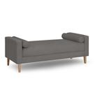 Recamier Berlim 1,20m Suede Cinza - Inova Decorações Recamier Berlim 1,20m Suede Cinza - Inova Decorações
