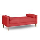 Recamier Berlim 1,20m Suede Vermelho - Inova Decorações Recamier Berlim 1,20m Suede Vermelho - Inova Decorações