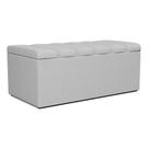 Recamier Calcadeira Bau 100 cm Dalia Linho Artte