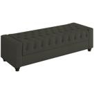 Recamier Calçadeira Bau 160 cm Pes MDF Parri Linho SL 74 Peer