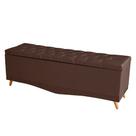 Recamier Calçadeira Baú Helena King 195 cm Botão Encapados Pés Palito Suede Rosê Eli Móveis Recamier Calçadeira Baú Helena King 195 cm Botão Encapados Pés Palito Suede Rosê Eli Móveis
