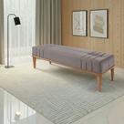 Recamier de Madeira Eucalipto, Estofado e Detalhe em Costura Valentin