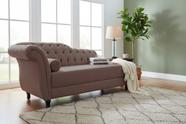 Recamier Decorativo Divã Styllus Lado Direito Bouclé Capuccino