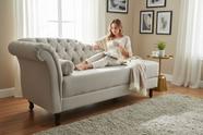 Recamier Decorativo Divã Styllus Lado Direito Bouclé Cinza Claro Recamier Decorativo Divã Styllus Lado Direito Bouclé Cinza Claro