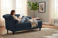 Recamier Decorativo Divã Styllus Lado Direito Bouclé Cinza