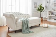 Recamier Decorativo Divã Styllus Lado Direito Bouclé Marfim