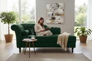 Recamier Decorativo Divã Styllus Lado Direito Suede Verde