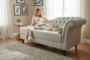 Recamier Decorativo Divã Styllus Lado Esquerdo Bouclé Cinza Claro Recamier Decorativo Divã Styllus Lado Esquerdo Bouclé Cinza Claro