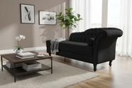Recamier Decorativo Divã Styllus Lado Esquerdo Veludo Preto