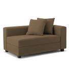 Recamier Divã Aspen 1,40m material sintético Marrom - Inova Decorações Recamier Divã Aspen 1,40m material sintético Marrom - Inova Decorações