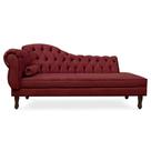 Recamier Divã Cancun 185cm com Capitonê - Direita Suede