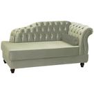 Recamier Diva Chaise Capitone 160 Cm Pes Mdf Gane Sl 940 Veludo Peer Sl 940