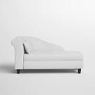 Recamier Diva França 1,60m Suede Branco - Inova Decor Recamier Diva França 1,60m Suede Branco - Inova Decor