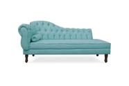Recamier Divã Juliana 140cm com Strass - Direita Suede Recamier Divã Juliana 140cm com Strass - Direita Suede