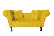 Recamier Divã Namoradeira Dubai Belo Tok -suede Amarelo