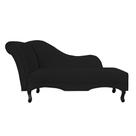 Recamier Divã Namoradeira Olivia Lado Esquerdo belo tok - Suede Preto Recamier Divã Namoradeira Olivia Lado Esquerdo belo tok - Suede Preto