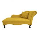 Recamier Divã Sofá Olivia Psicologia Consultório Suede Amarelo - LM DECOR Recamier Divã Sofá Olivia Psicologia Consultório Suede Amarelo - LM DECOR