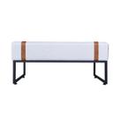 Recamier em Linho com Aplique em material sintético Sintético Tamanho 42 cm x 44 cm altura x 92 cm