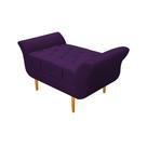 Recamier Estofado Ari 90 cm Solteiro Suede Roxo - Amarena Móveis
