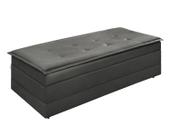 Recamier Estofado Com Espuma D23 que Vira Cama para Quarto De Casal Cor Cinza Design Moderno Recamier Estofado Com Espuma D23 que Vira Cama para Quarto De Casal Cor Cinza Design Moderno