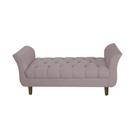 Recamier Estofado Para Hall de Entrada 140 cm Grécia Suede Rose - INCASA DECOR