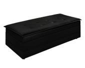 Recamier Estofado Que Vira Cama Para Quarto Com Bau Confortavel Design Moderno
