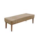 Recamier Genova 90 cm Luxo Suede com Madeira Maciça - SSX Multicoisas
