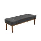 Recamier Genova 90 cm Luxo Suede com Madeira Maciça - SSX Multicoisas