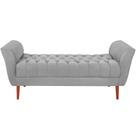 Recamier Grecia 150cm Suede Cinza Claro Mpassos Cinza Claro